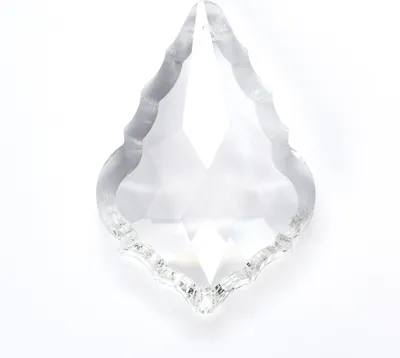 Produktbild von Kristallbehang Pendel Wachtel Hängeschmuck Kristall K9 für Kronleuchter Behang Lusterbehang L63mm B43mm H20mm, Glas, klar
