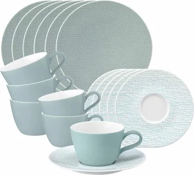 Produktbild von Seltmann Weiden Life Fashion Kaffeeservice 18-teilig - Green Chic