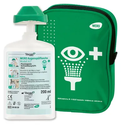 Produktbild von Gürteltasche mit Augenspülflasche Modell A7, 200 ml