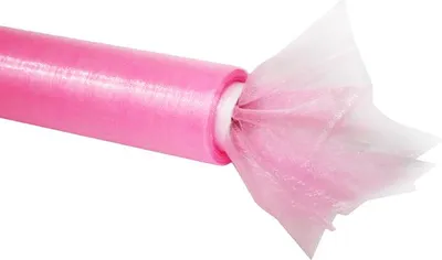 Obrázek produktu pro Dekorační organza, rozměry 36 cm x 10 metrů, světle růžová, 1 kus.