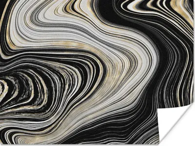Produktbild von MuchoWow® Poster Achatstein - Marmor - Gold - Edelsteine 160x120 cm - Foto Plakat