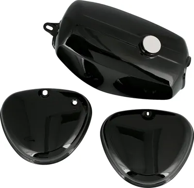 Produktbild von Set: Tank + Seitendeckel, Schwarz RAL 9005 - für Simson S50, S51, S70