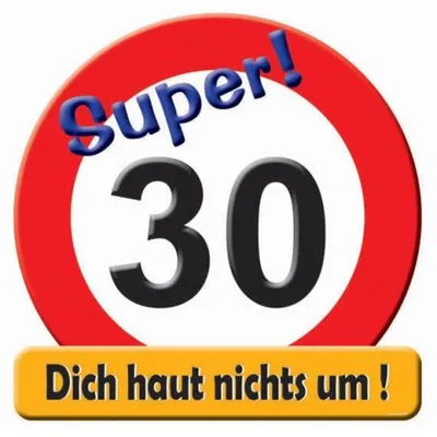 Produktbild von NEW CO VERTRIEBSGMBH Riesen Schild "Hurra! 30" 0 0 0