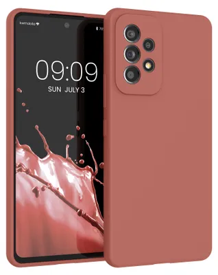 Produktbild von kwmobile Handyhülle für Samsung Galaxy A53 5G Hülle - Case Silikon - Kabelloses Laden - Schutzhülle Cover in Winter Rose