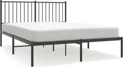 Obrázek produktu pro vidaXL Postel s čelem kovová černá 140x190 cm