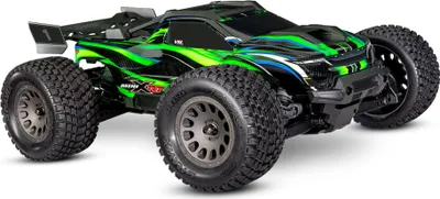 A remote-controlled car is displayed against a white background.