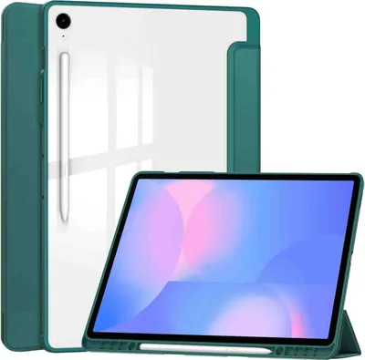 Produktbild von imoshion Trifold Hardcase Klapphülle Samsung Galaxy Tab S10 FE Plus - Grün