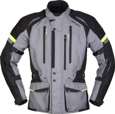 Obrázok produktu pre Textilná bunda na motorku Modeka Striker II, sivá/čierna, S