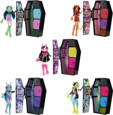 Immagine prodotto di Mattel - Monster High Skulltimate Secrets Neon Frights Un set dall'assortimento - Mattel HPD59 - (giocattoli / bambole)
