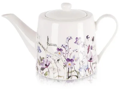 Obrázok produktu pre Kávová a čajová kanvica – porcelánová kanvica LOUKA – 1 l – s kvetinovým vzorom