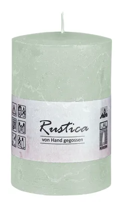 Produktbild von durchgefärbte Rustic Kerzen Eukalyptus 200 x Ø 70 mm, 1 Stück