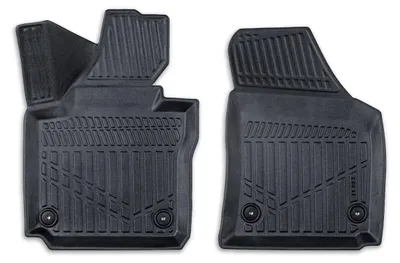 Image de Lot (2 pièces) de tapis en caoutchouc 3D pour l'habitacle Erpassan - VW CADDY V (PanelVan) à partir de 2020
