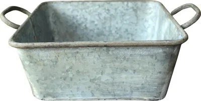Immagine prodotto di Fioriera in zinco manici quadrati L