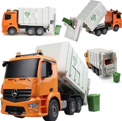 Produktbild von COIL RC-Truck, RC-Müllwagen, E560 Mercedes Benz Antos, Recyclingspielzeug, 1:20, 2,4 GHz, Ferngesteuert, LED, Maße: 41 x 22 x 15 cm