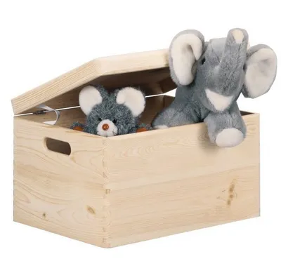 Produktbild von Zeller Present Aufbewahrungsbox mit Deckel Kiefernholz 40x30x23 cm