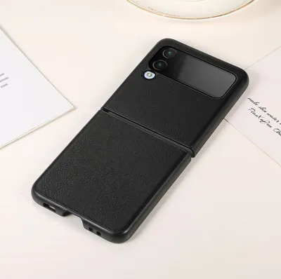 Produktbild von König Design Hülle kompatibel mit Samsung Galaxy Z Flip4 5G Kunststoff Soft Handyhülle - Handy Case Schwarz