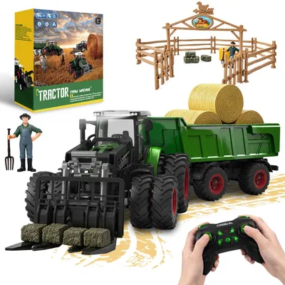 Produktbild von RC-Traktor Ferngesteuerter Traktor Ferngesteuert, Traktor Spielzeug ab 3 4 jahre