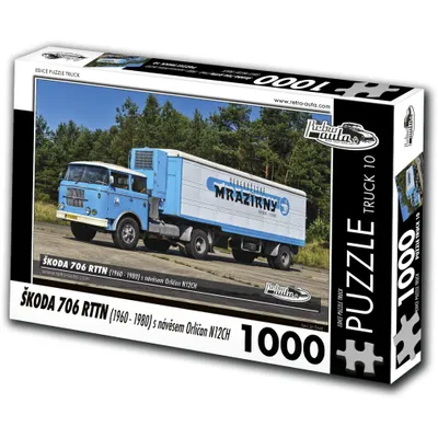 Obrázok produktu pre RETRO-AUTA Puzzle TRUCK No.10 Series 706 RTTN with Anhä nger Eagle N12CH ( 1960-1980) 1000 Teile