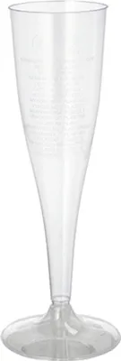Zdjęcie produktu dla Papstar Einweg-Sektgläser 0,1 l Ø 5,1 cm 17 cm glasklar einteilig 10 Stück
