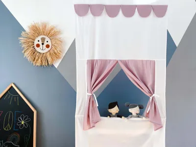 Produktbild von KraftKids Puppentheater Doppelkrepp Rosa Doppelkrepp Rosa