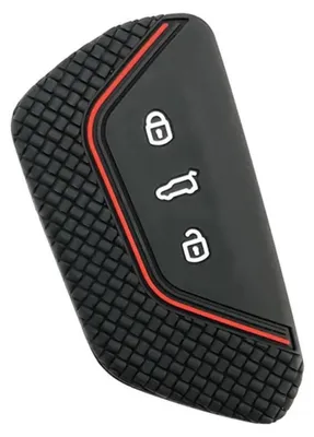 Image de Housse de protection en silicone pour porte-clés Volkswagen, Skoda, Seat, modèles Golf, Octavia, Leon, Tarraco, Ateca