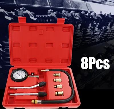 Produktbild von Kompressionstester Messgerät Kompressionsprüfer für Benzin motor Set 8tlg