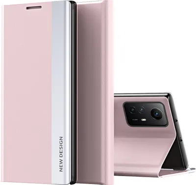 Produktbild von Hülle für Xiaomi Redmi Note 12S Leder PolyurethanKlapphülle Schutzhülle mit Standfunktion Pink