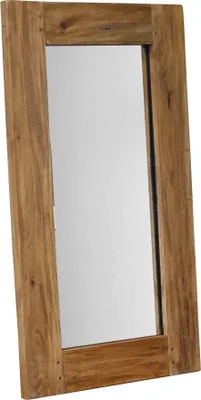 Immagine prodotto di Milani Home - Specchio in legno di mogano cm 50 l x 3 p x 90 hdi coloreMarrone