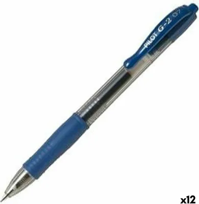 Image de Pilot BL-G2-7 Stylo rétractable clipsable Bleu 12 pcs