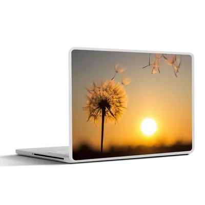 Produktbild von MuchoWow® Laptop Aufkleber Sticker Cover Löwenzahn - Sonne - Sonnenuntergang 30x22 cm - Laptop-Sticker