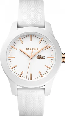Produktbild von Lacoste Analog Quarzuhr für Damen Kollektion LACOSTE.12.12 mit Weisses Silikonar
