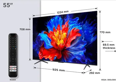 Obrázek produktu pro TCL 55P8K 55"| Ultra HD 4K QLED Smart-TV 2025| Google TV+ WLAN| Dolby Vision & - 139,7 cm - 55"