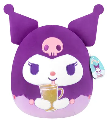 Image de Peluche Squishmallows Hello Kitty - Tasse Kuromi, 30 cm