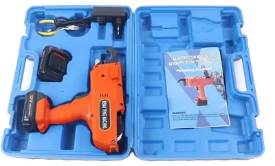 Image de Ligeuse d'armatures portable, machine à lier automatique, source d'énergie efficace, orange