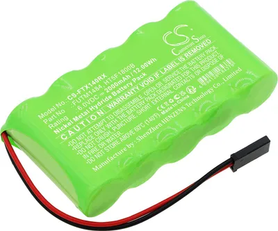Obrázek produktu pro Baterie pro Futaba Transmitter 14SG, Transmitter 4PKS a další, 2000 mAh, Ni-Mh