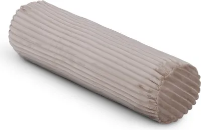 Obrázek produktu pro Nákrčník XXL ( 70x20cm ) - světle hnědý - manšestrový vzhled, příjemný měkký potah na zip - polštářek 1000gr - polštářek pod krk na pohovku