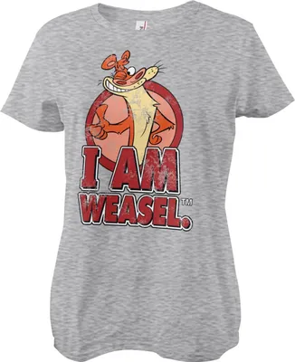 Produktbild von I Am Weasel Girly Tee - Medium - HeatherGrey