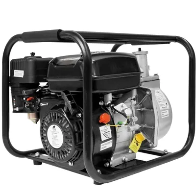 Produktbild von Benzin Wasserpumpe Gartenpumpe 4-Takt 5,5PS Förderleistung 30000 Lt./h 2" Pumpe