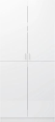 vidaXL Kleiderschrank Hochglanz-Weiß 80x52x180 cm Holzwerkstoff