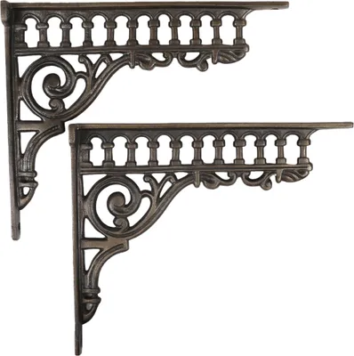 Image de 2 cornières d'angle décoratives en fonte