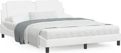Immagine prodotto di Maison Exclusive - Struttura letto senza materasso "Zadar" bianca 160x200 cm in ecopelle
