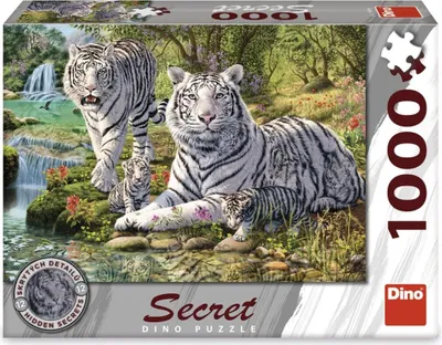 Zdjęcie produktu dla Puzzle 1000 Tajna kolekcja Białych Tygrysów