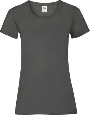 Produktbild von Damen-T-Shirt, Kurzarm - FOL VALUEWEIGHT T/W - l.graphite - Größe L