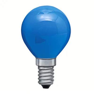 Produktbild von Merkur Glühbirne Tropfenlampe 15W E14 240V Blau Glühlampe 15 Watt Glühbirnen Glühlampen
