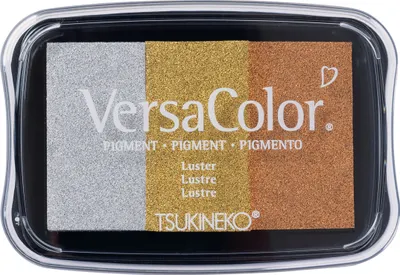 Produktbild von Stempelkissen Versacolor, 3 Farben sortiert, Gold