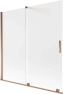 Zdjęcie produktu dla Mexen Velar Parawan 160x150cm 2-skrzydłowy Szron Różowe Złoto