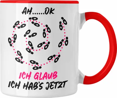 Produktbild von Trendation - Tänzer Tänzerin Tasse Geschenk Sprüche Männer Frauen Tanzlehrer Geschenkidee (Rot)