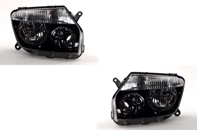 Produktbild von Scheinwerfer Set Halogen passend für Dacia Duster schw. H7 H1 Links Rech. ab 10- 260609879R 260609877R 260101891R Johns