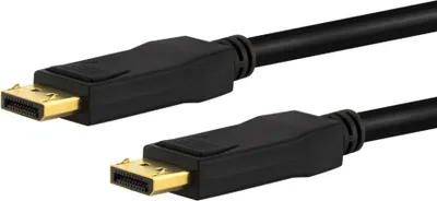 Produktbild von e+p DP 2, 2 m, DisplayPort, DisplayPort, Männlich, Männlich, Schwarz