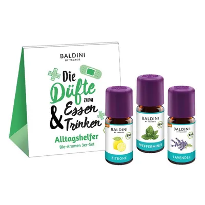 Produktbild von Baldini 3er Set Alltagshelfer Bioaromen 3X5 ml